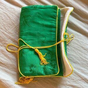 New Oriental Asian Chinese silk pouch bag